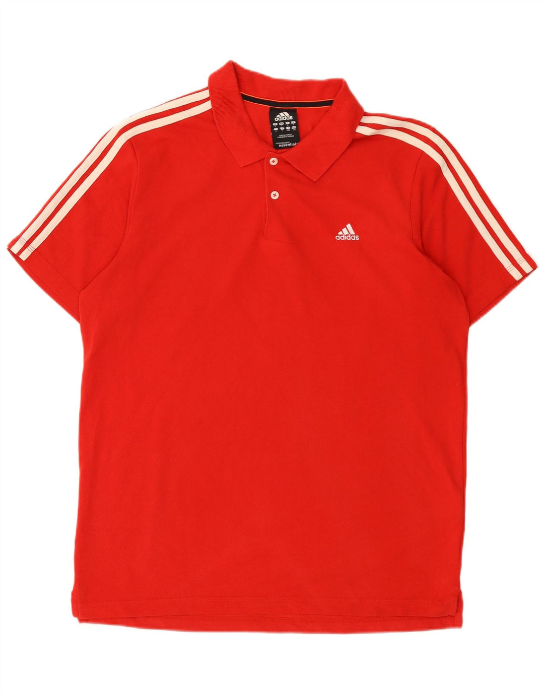Męska koszulka polo Adidas Climalite, duża, czerwona, bawełniana