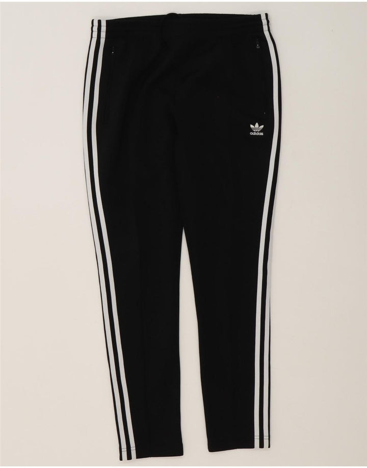 Damskie spodnie dresowe Adidas UK 12, średni czarny poliester