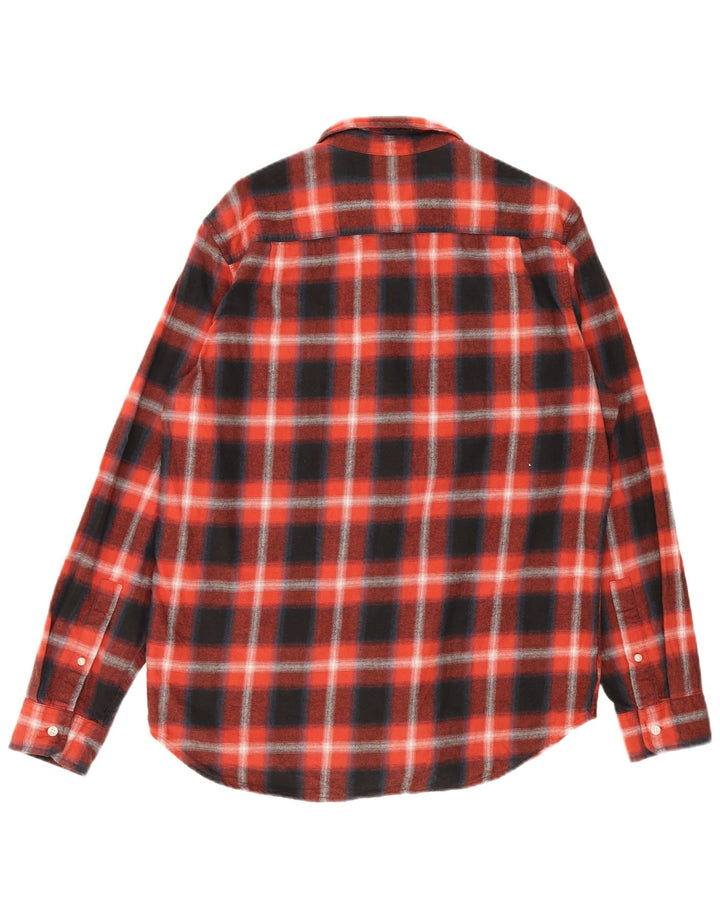 Męska koszula flanelowa Timberland o regularnym kroju, duża, bawełniana w granatową kratę
