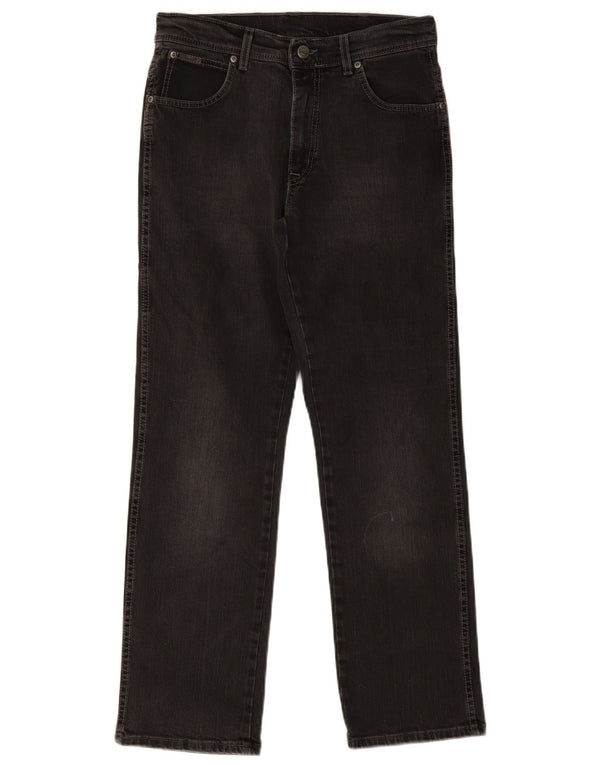 Męskie jeansy Wrangler Texas Stretch Straight W32 L30 Czarna bawełna
