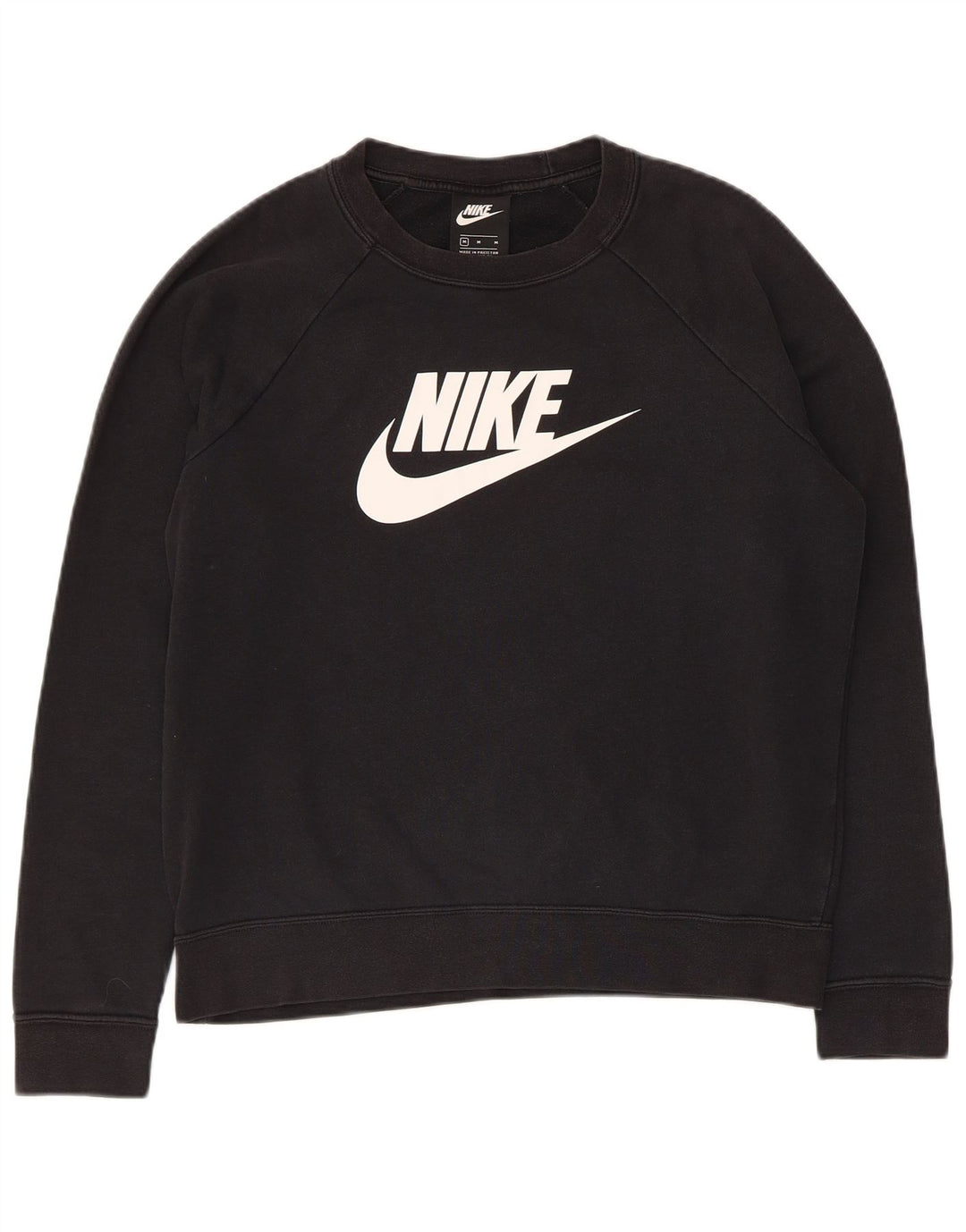 Damska bluza z grafiką Nike, UK 14, średnia czarna bawełna