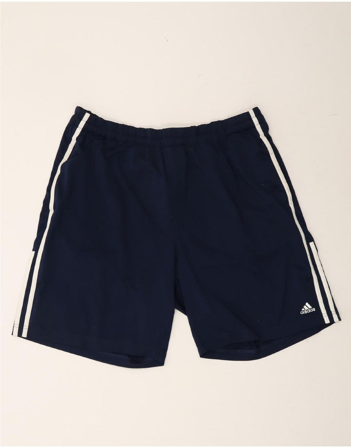 ADIDAS Mens Sport Shorts XL  Navy Blue Polyester Vintage Adidas and Second-Hand Adidas from Messina Hembry 