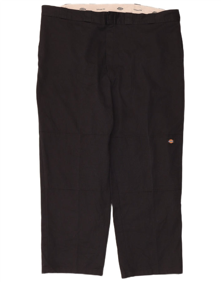 Męskie spodnie cargo Dickies o luźnym kroju W48 L32 Czarny poliester
