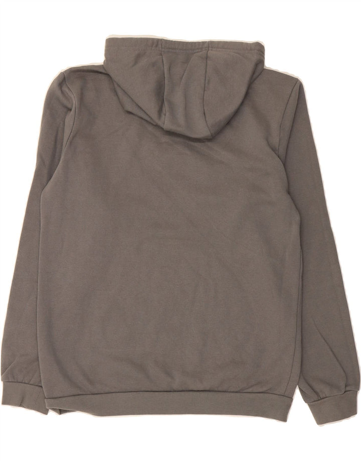 ADIDAS Mens Hoodie Jumper Medium Grey Cotton Vintage Adidas and Second-Hand Adidas from Messina Hembry 