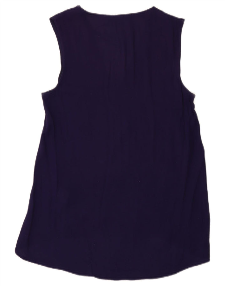 Bluzka damska Zara Top UK 10, mała, granatowa, poliester