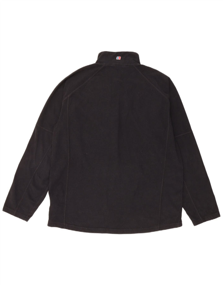 Męski sweter polarowy Berghaus z zamkiem błyskawicznym 2XL, czarny poliester