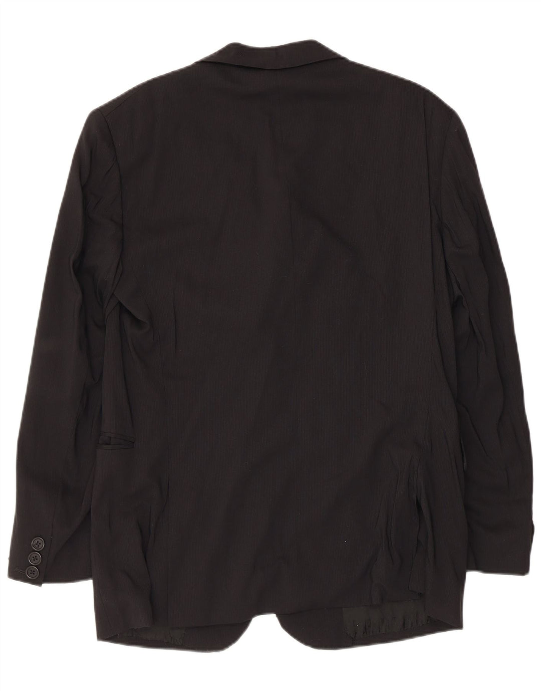 BIKKEMBERGS Męska marynarka zapinana na 2 guziki IT 50, duża, czarna wiskoza