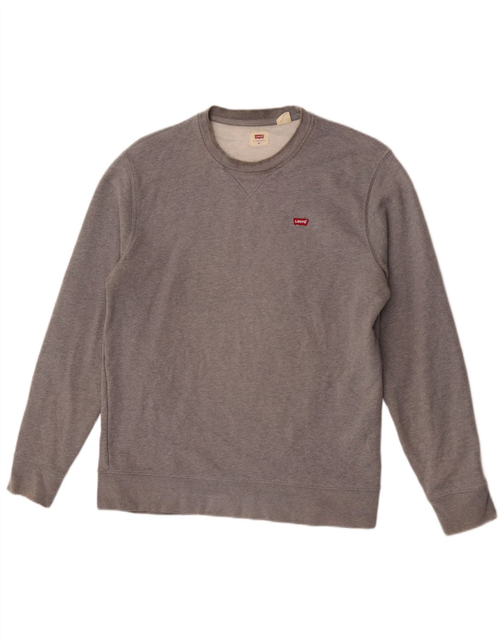 Męska bluza Levi's Sweter średnioszary, bawełniany