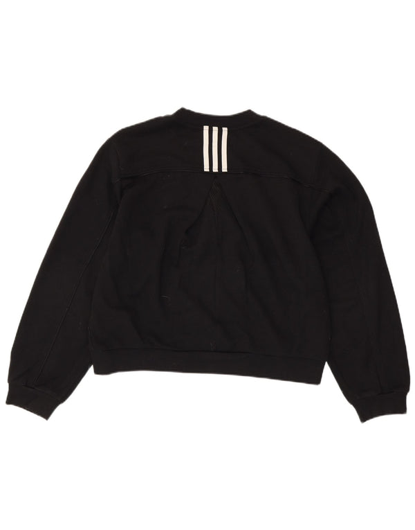 Damski sweter oversize ADIDAS Crop UK 8/10 Small Black