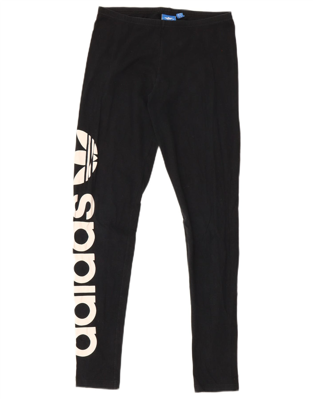 Damskie legginsy Adidas Graphic UK 12, średnie, czarne, bawełniane