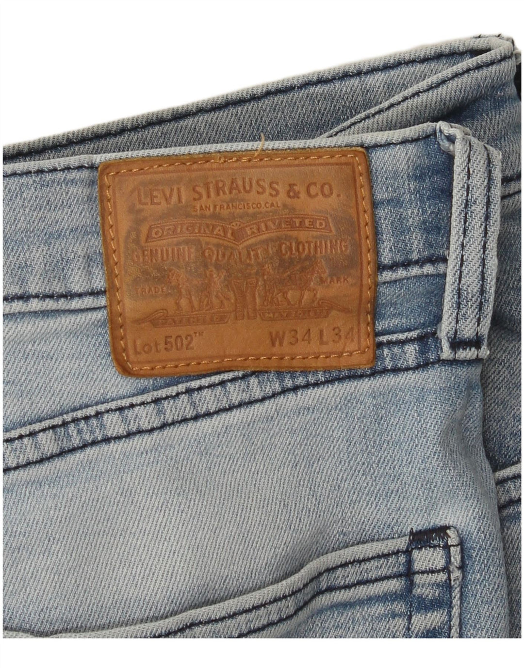 Męskie jeansy Levi's 502 Tapered W34 L34 Niebieskie