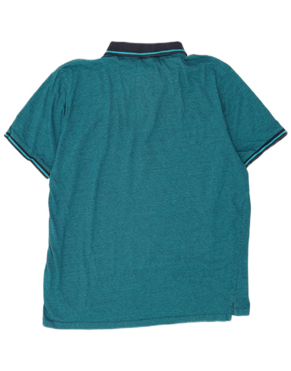 Męska koszulka polo Pierre Cardin o regularnym kroju 3XL, niebieska, bawełniana w bloki kolorów
