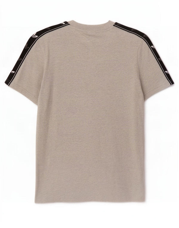 Męska koszulka graficzna Adidas Top Medium Grey Colorblock