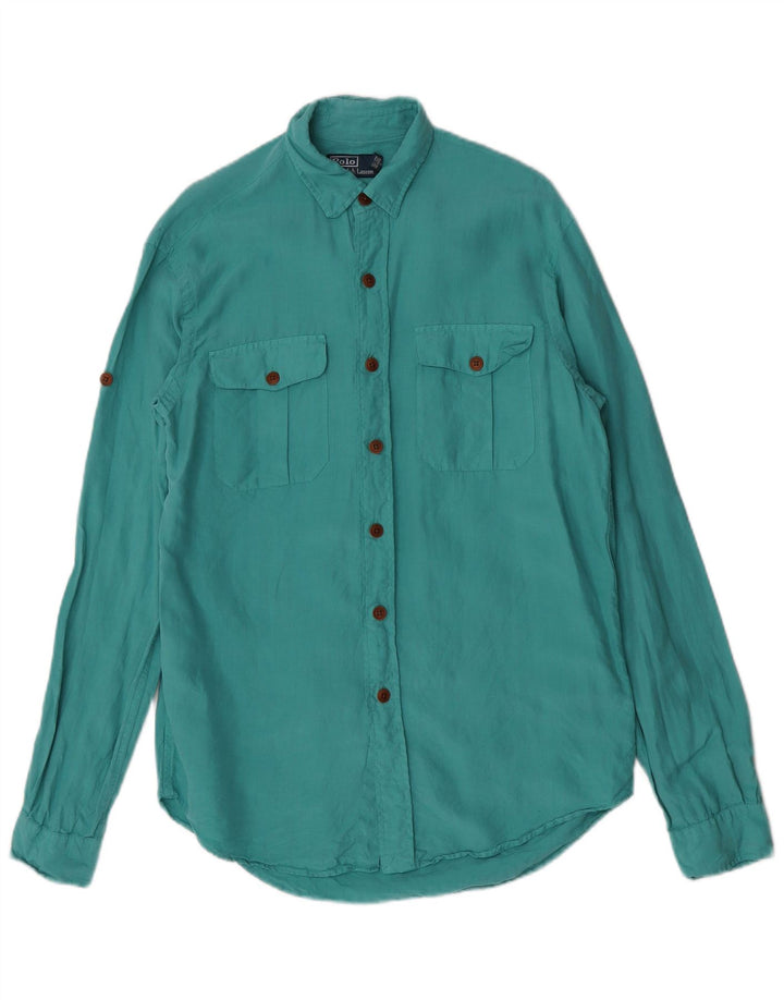 Koszula męska Polo Ralph Lauren w kolorze średniego turkusowego lnu