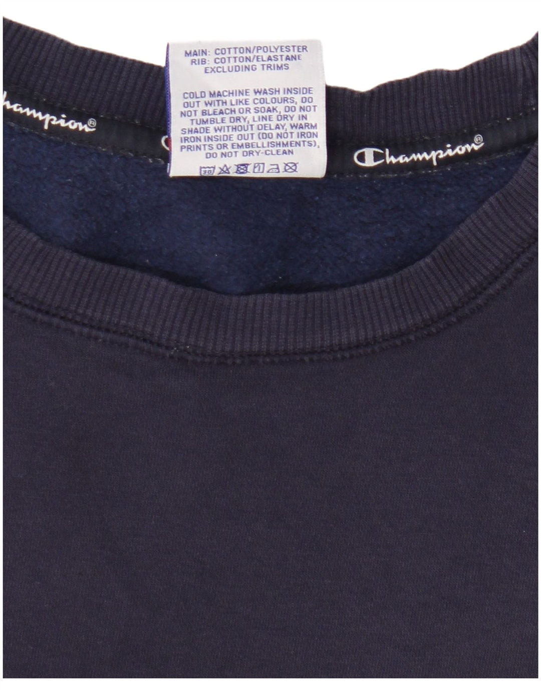 Męska bluza z grafiką Champion, mała, granatowa, bawełniana