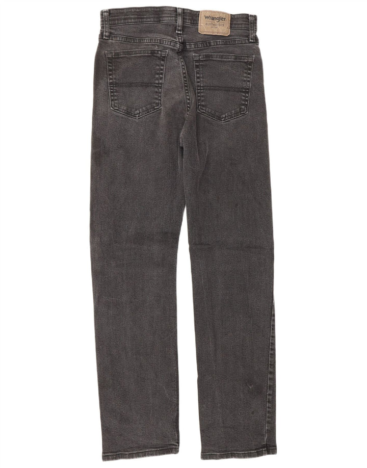 Męskie proste dżinsy Wrangler W28 L30 Szara bawełna