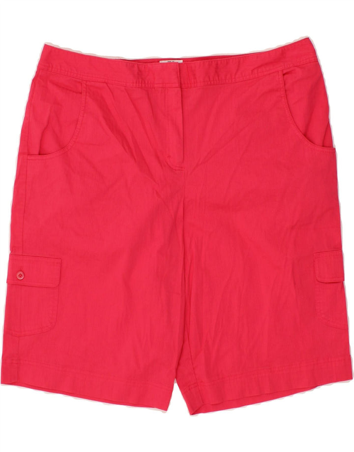 IZOD Womens Cargo Shorts US 14 XL W34  Pink Cotton Vintage Izod and Second-Hand Izod from Messina Hembry 