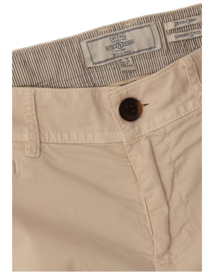 Spodnie damskie Fat Face Devon Slim Chino UK 10 Small W30 L26 Off White