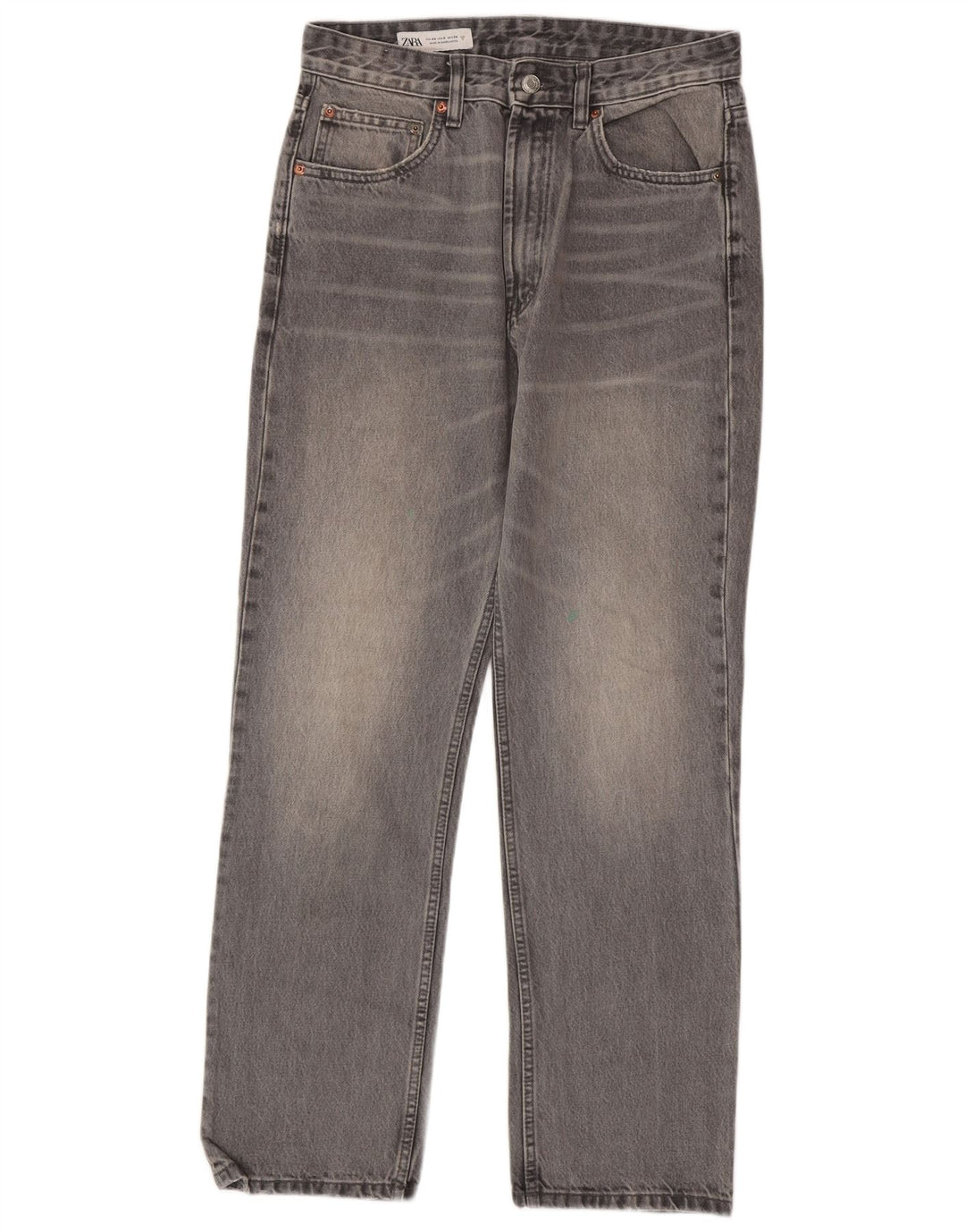 Damskie proste dżinsy Zara EU 40 Medium W30 L29 Szare