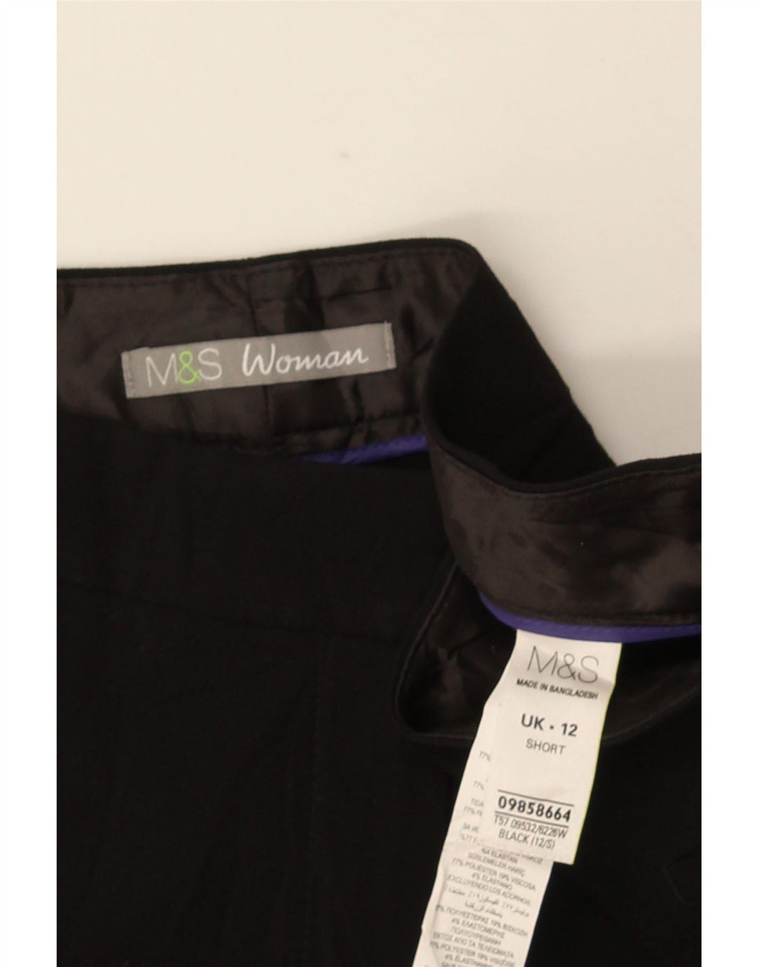 Spodnie damskie MARKS & SPENCER UK 12 Medium W32 L27 Czarne