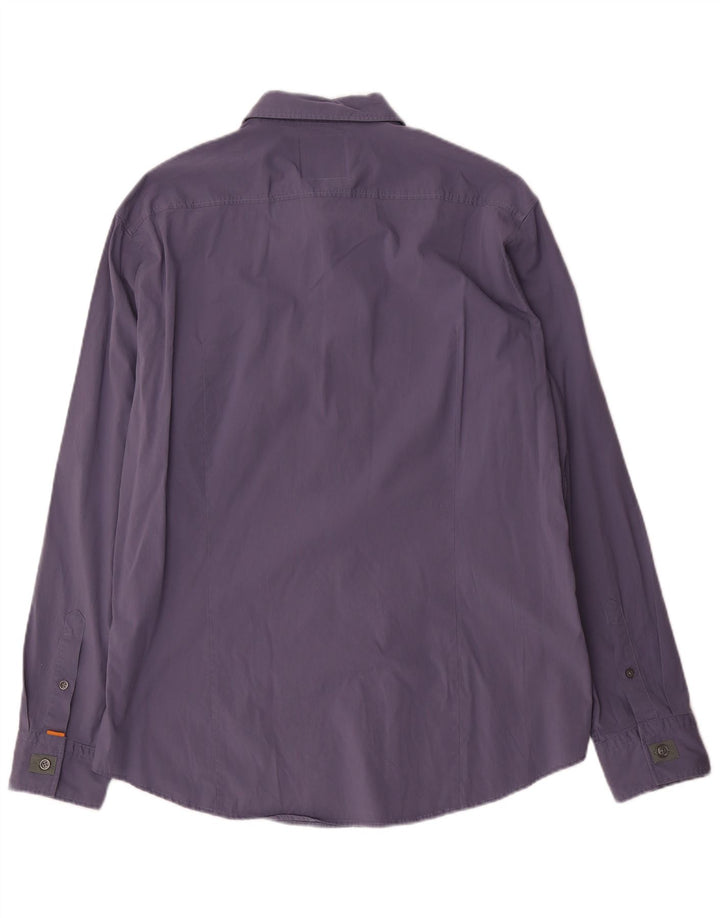 Koszula męska Hugo Boss 2XL niebieska bawełniana