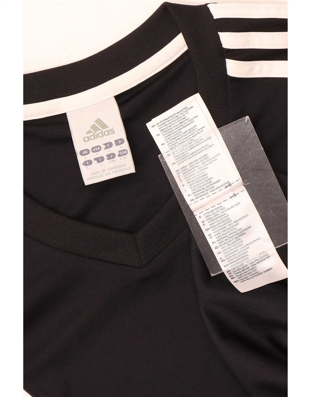 Adidas Męska koszulka Climalite Top, duża, czarna, z poliestru
