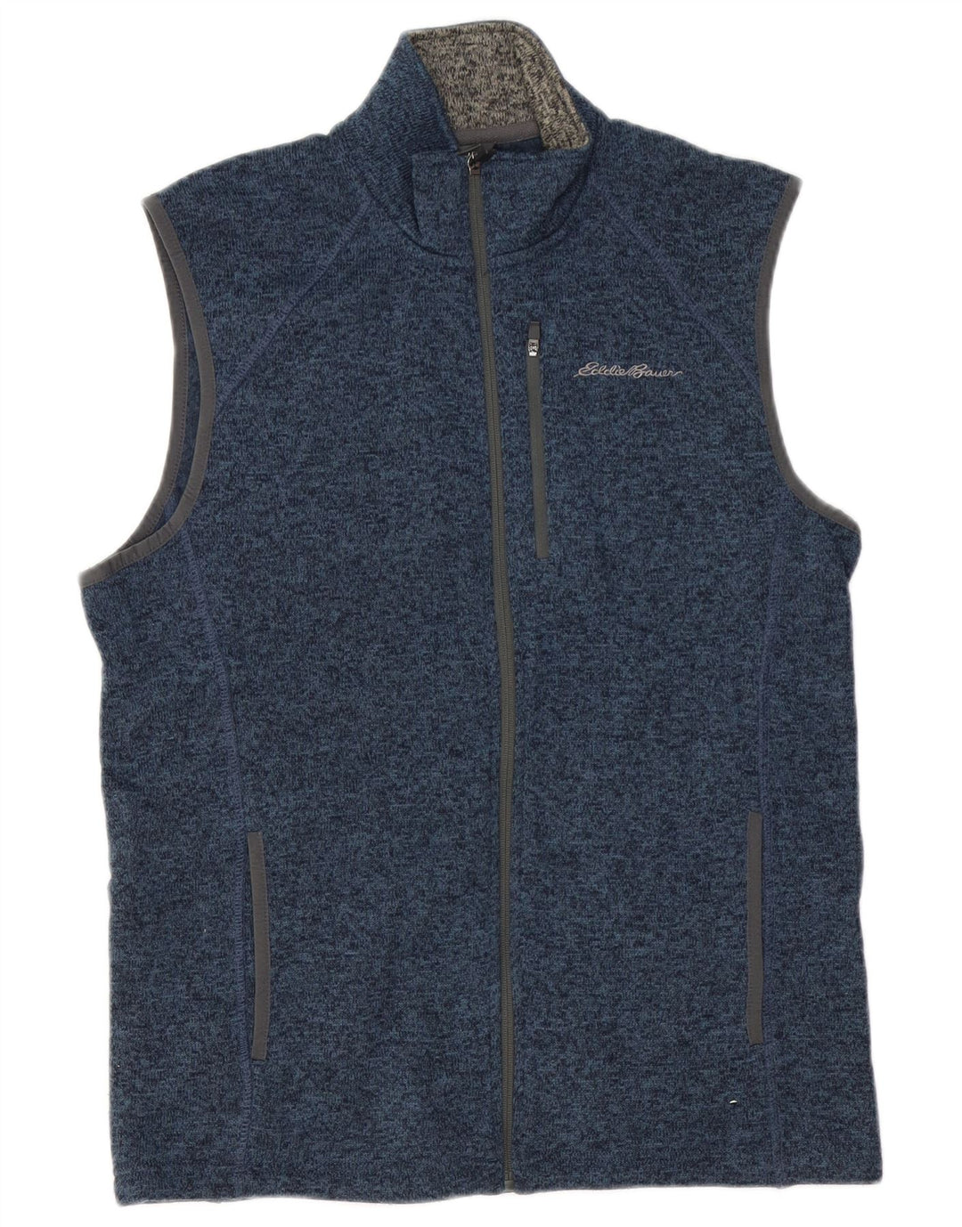 Męska kurtka dresowa bez rękawów EDDIE BAUER w kolorze średnioniebieskim z plamkami