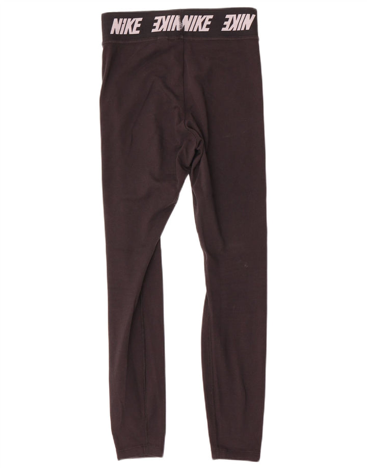 Damskie legginsy Nike Graphic UK 8, małe, czarne