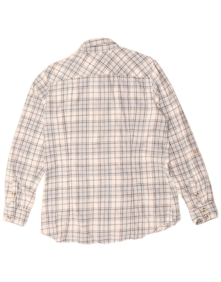 Koszula damska EDDIE BAUER UK 16, duża, bawełniana w szarą kratę