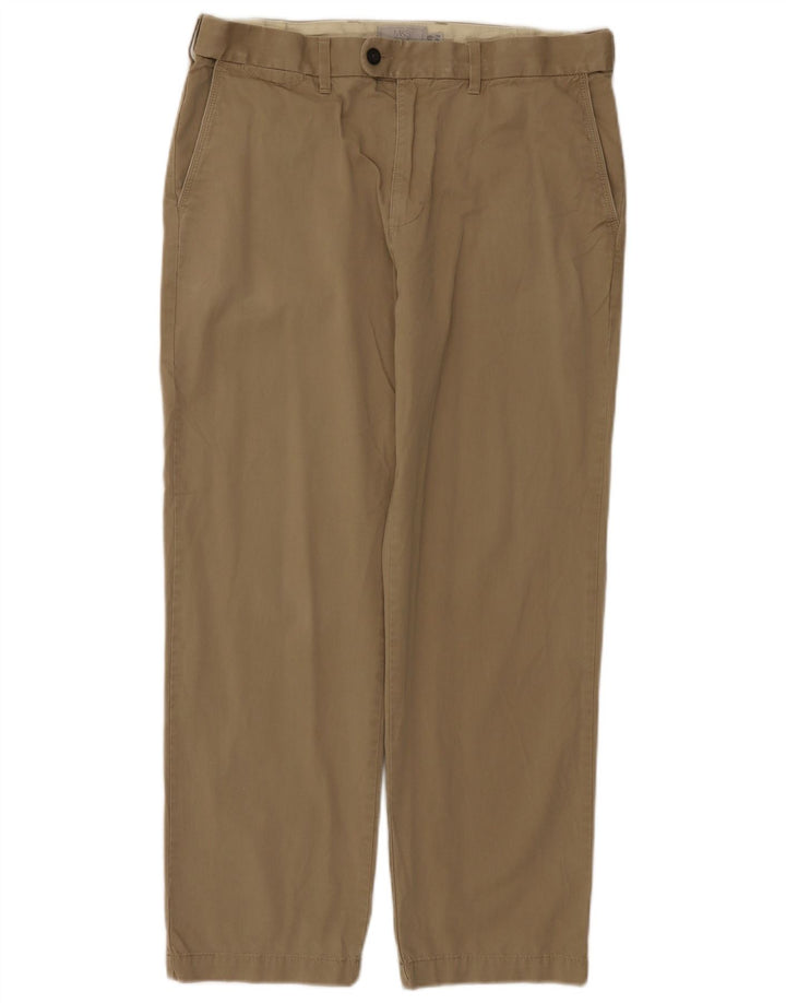 Męskie spodnie typu chino Regular Marks & Spencer W34 L29, bawełna khaki