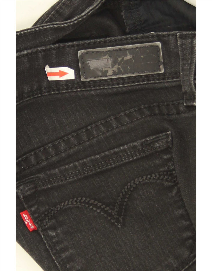 Damskie jeansy Levi's z niską talią W29 L32, czarna bawełna