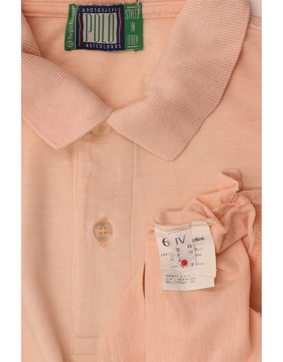 Męska koszulka polo Sergio Tacchini, średnio różowa, bawełniana