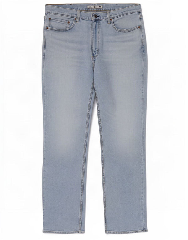 Męskie jeansy Levi's 514 Straight W38 L32 Niebieskie bawełniane