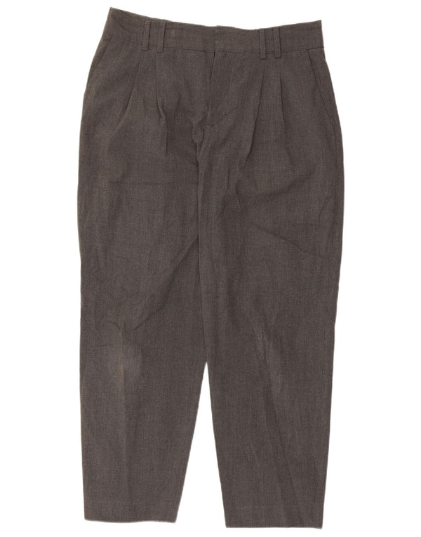 Damskie, zwężane spodnie Zara z wysokim stanem EU 40 Medium W30 L25 szare