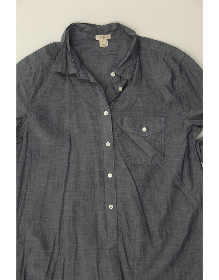 J. CREW Womens Pullover Shirt Dress UK 6 XS Grey Cotton Vintage J. Crew and Second-Hand J. Crew from Messina Hembry 