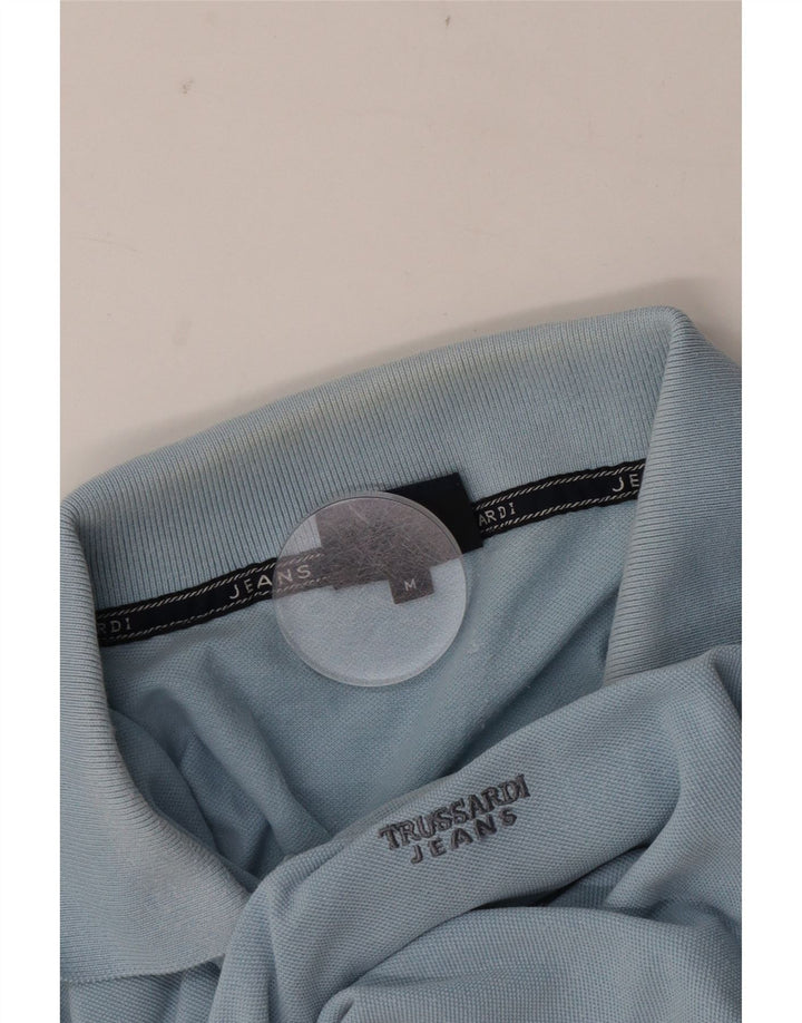 Męska koszulka polo Trussardi Jeans, kolor średni niebieski