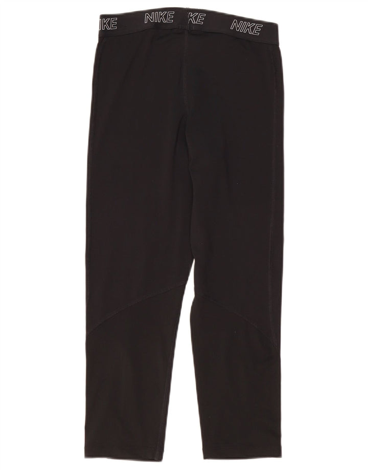 Damskie legginsy Nike Dri Fit Graphic Capri UK 12, średnie czarne