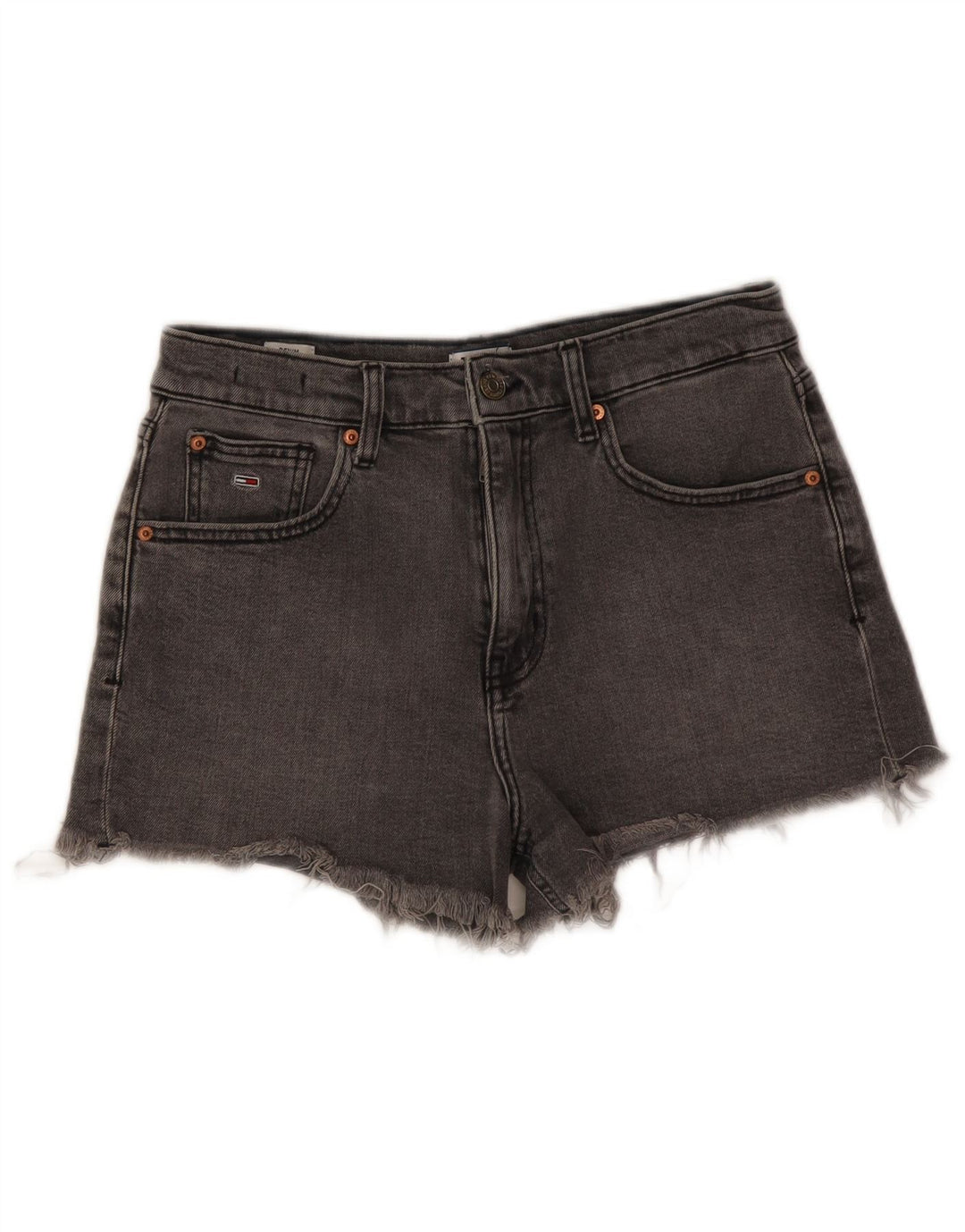 Damskie spodenki jeansowe Tommy Hilfiger W27 Small, szare, bawełniane