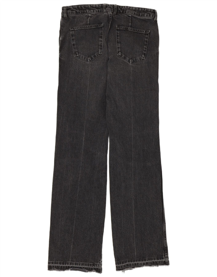 ZARA Womens Straight Jeans EU 42 Large W32 L34 Grey Cotton