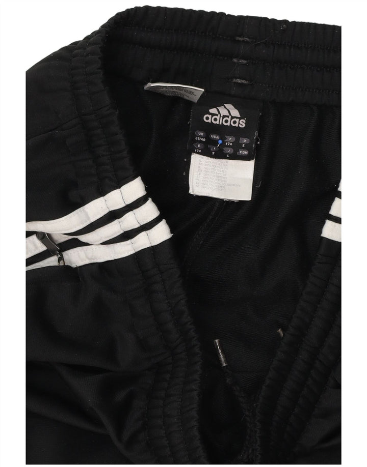 Adidas Męskie spodnie dresowe Joggery Średni czarny poliester z blokami kolorów