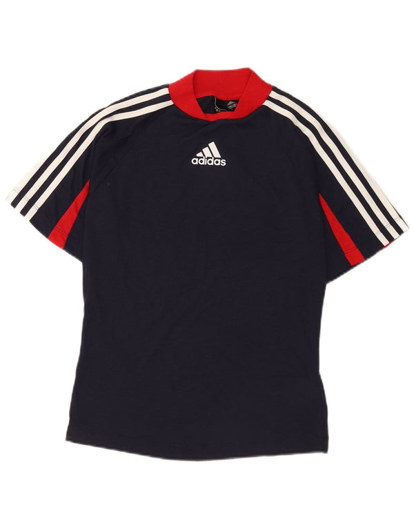 Damska koszulka graficzna Adidas Top UK 12/14 Średni granatowy sportowy