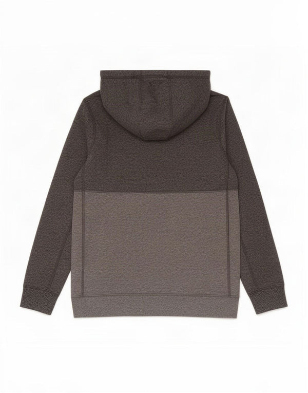 Męski sweter z kapturem i grafiką Abercrombie & Fitch, mały, szary, bawełniany