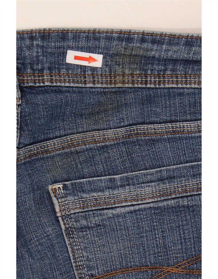 Damskie jeansy Lee Riders Bootcut US 12, duże, W33 L27, niebieska bawełna