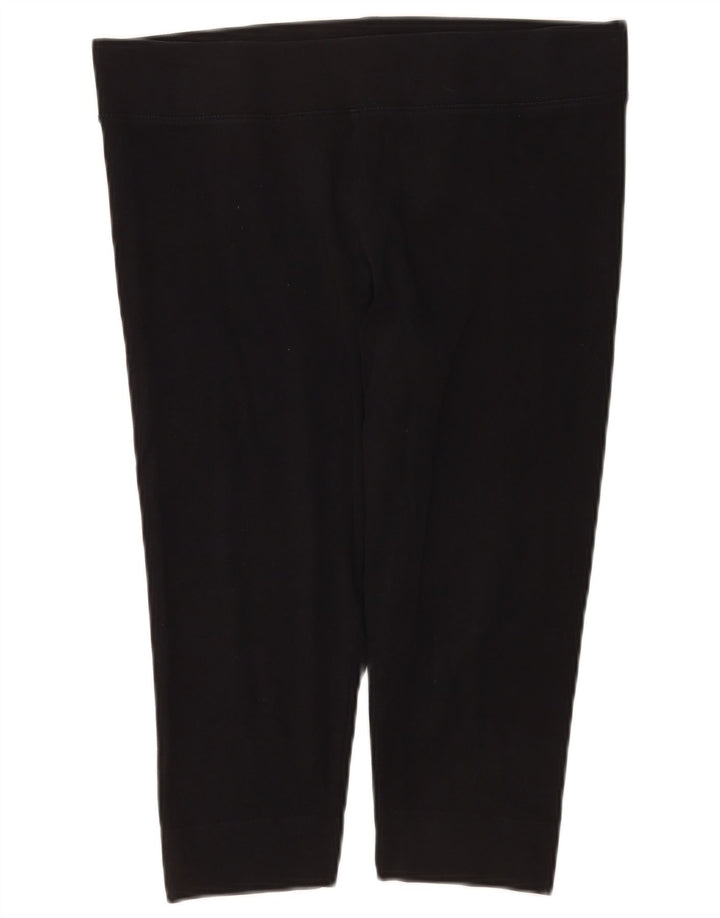 Marks & Spencer Damskie legginsy Capri UK 16, duże, czarne, bawełniane