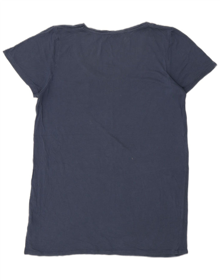 T-shirt damski Oasis Top UK 14 Średni niebieski wiskoza