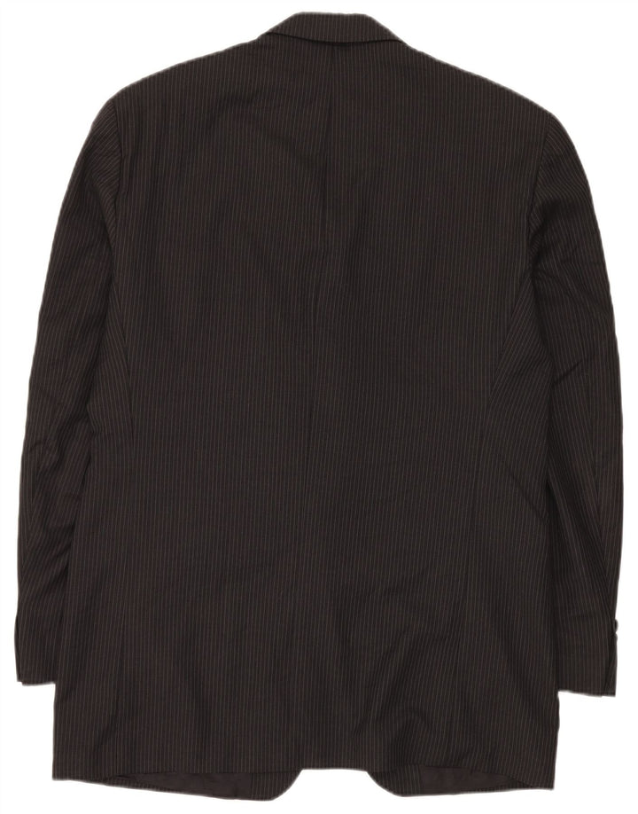 Męska marynarka zapinana na 3 guziki Chaps Ralph Lauren UK 42 XL Szara wełna w prążki