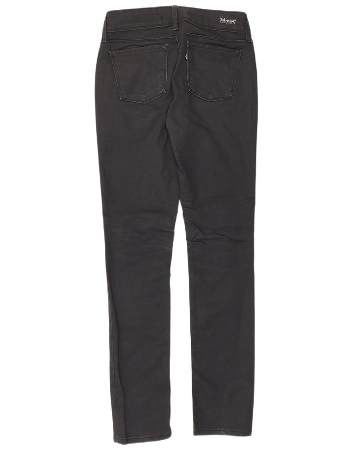 Damskie jeansy Levi's Slim W28 L32 Czarna bawełna