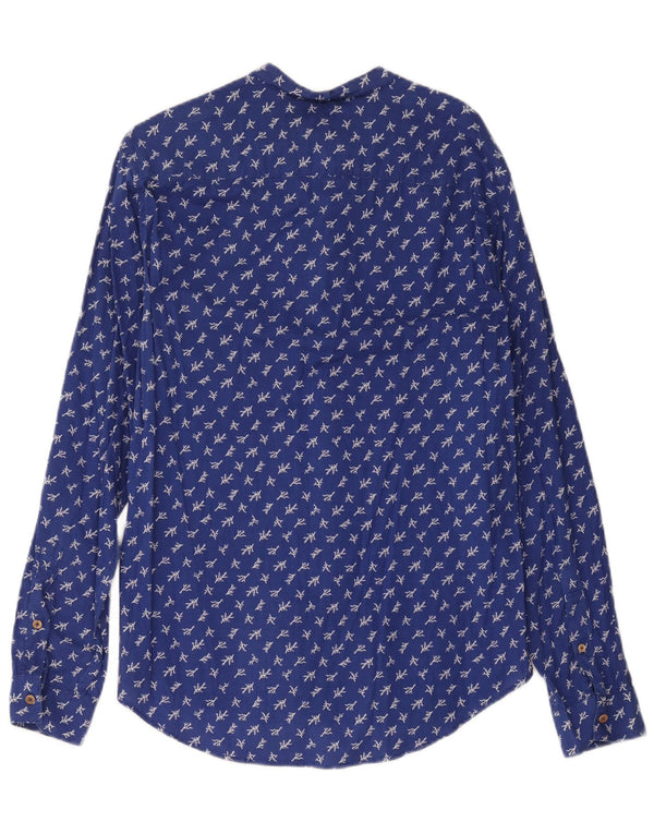 Koszula męska Benetton XS, niebieska w kwiaty