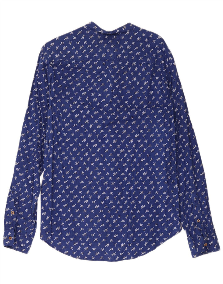 Koszula męska Benetton XS, niebieska w kwiaty