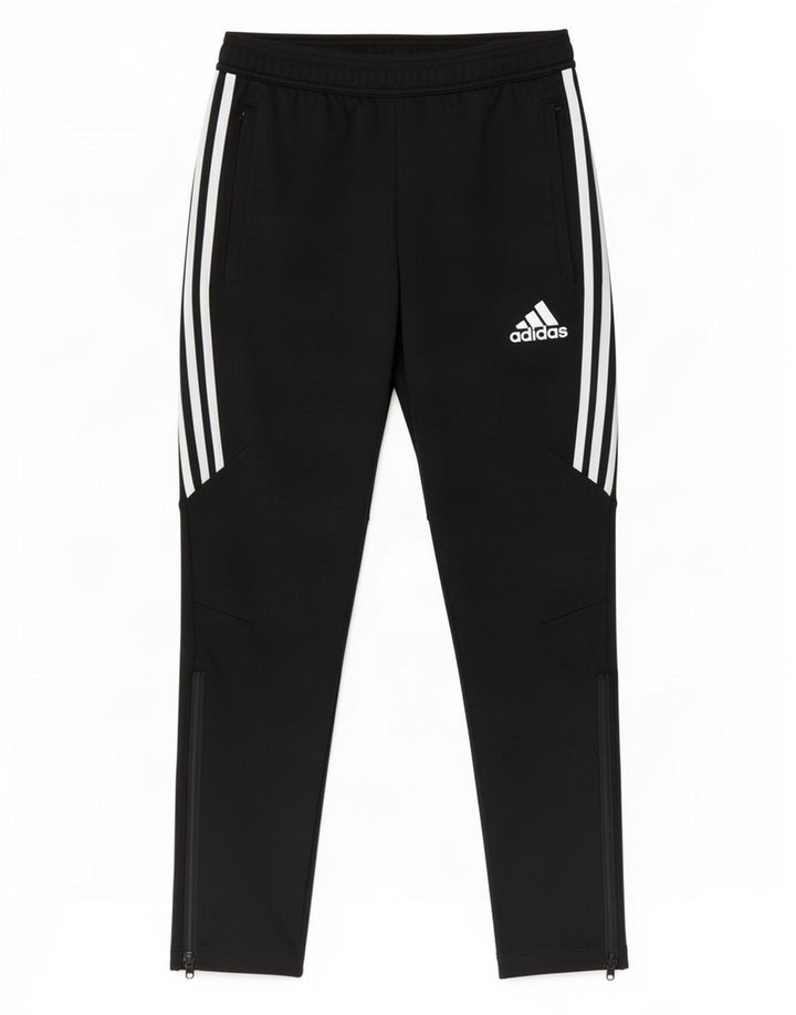 Damskie spodnie dresowe Adidas Climalite UK 10, małe, czarne, poliestrowe